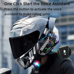 هدست بلوتوث کلاه کاسکت مدل Y10 دو نفره